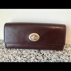 Oxblood color Coach Wallet